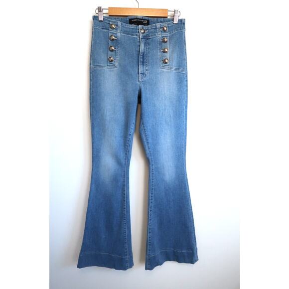 VERONICA BEARD Sheridan High Rise Flare Sailor Jeans Sodalight Revolve 29 $400 - Picture 3 of 10
